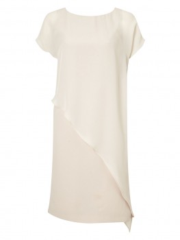 Jacques Vert Plain Crepe Dress Mid Neutral Dresses