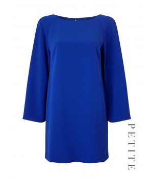 Jacques Vert Petite Split Sleeve Tunic Bright Blue Dresses