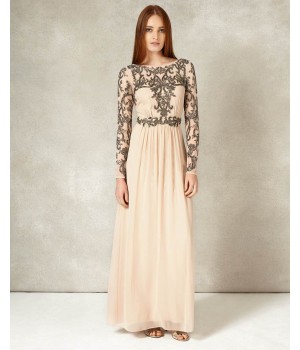 Phase Eight Electra Full Length Dress Champagne Dresses