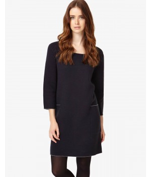 Phase Eight Giolla Pocket Knitted Dress Navy Dresses