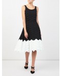 Jacques Vert All Over Scallop Dress Multi Black Dresses, Jacques Vert Item No.10044461