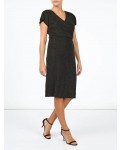Jacques Vert Cross Front Dress Multi Black Dresses, Jacques Vert Item No.10044328
