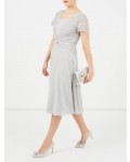 Jacques Vert Delicate Lace Soft Dress Mid Grey Dresses, Jacques Vert Item No.10045417