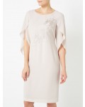 Jacques Vert Embroidered Tunic Dress Mid Neutral Dresses