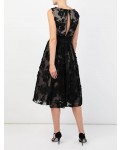 Jacques Vert Floral Applique Prom Dress Multi Black Dresses
