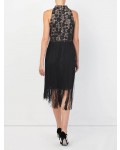 Jacques Vert Fringe Dress Black Dresses