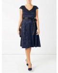 Jacques Vert Jacquard And Dress Dark Blue Dresses, Jacques Vert Item No.10044112