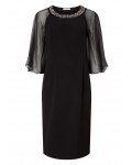 Jacques Vert Jewelled Neck Dress Black Dresses 10044276 | jacquesvertdressuk.com