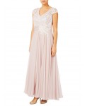 Jacques Vert Lace Bodice And Chiffon Dress Light Neutral Dresses, Jacques Vert Item No.10043141