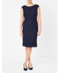 Jacques Vert Lace Fitted Dress Multi Blue Dresses, Jacques Vert Item No.10044588