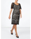 Jacques Vert Leaf Lace Dress Multi Black Dresses, Jacques Vert Item No.10044330
