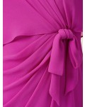 Jacques Vert Lorcan Bow Sided Capelet Dress Mid Pink Dresses