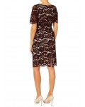 Jacques Vert Opulent Lace Dress Multi Brown Dresses