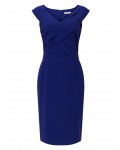 Jacques Vert Panel Layers Shift Mid Blue Dresses 10045272 | jacquesvertdressuk.com