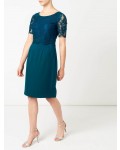 Jacques Vert Petite Lace Layered Dress Dark Blue Dresses, Jacques Vert Item No.10043739