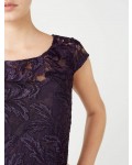 Jacques Vert Petite Lace Shift Dress Dark Purple Dresses
