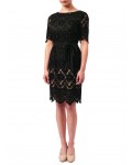 Jacques Vert Petite Layer Lace Dress Multi Black Dresses, Jacques Vert Item No.10043646