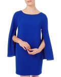 Jacques Vert Petite Split Sleeve Tunic Bright Blue Dresses