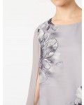 Jacques Vert Petite Split Sleeve Tunic Multi Grey Dresses