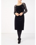 Jacques Vert Petite Velvet Dress Black Dresses, Jacques Vert Item No.10044366