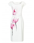 Jacques Vert Pink Blossom Shift Dress Multi Pink Dresses 10045163 | jacquesvertdressuk.com