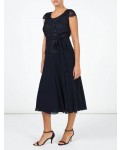 Jacques Vert Soft Fit And Flare Dress Navy Dresses, Jacques Vert Item No.10044283