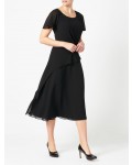 Jacques Vert Soft Tie Detail Dress Black Dresses, Jacques Vert Item No.10045232