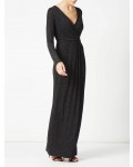 Jacques Vert Sparkle Jersey Maxi Dress Multi Black Dresses