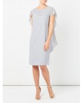 Jacques Vert Wrap Drape Cape Dress Mid Grey Dresses, Jacques Vert Item No.10045269