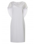 Jacques Vert Wrap Drape Cape Dress Mid Grey Dresses 10045269 | jacquesvertdressuk.com