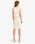 Ally Lace Layered Dress | Cameo/Ivory  | Phase Eight