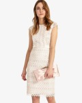 Phase Eight Cameo/Ivory Dresses Ally Lace Layered Dress | jacquesvertdressuk.com
