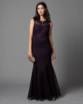 Phase Eight Port Dresses Arianna Peplum Full Length Dress | jacquesvertdressuk.com