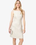 Phase Eight Silver Dresses Danita Shimmer Jacquard Dress | jacquesvertdressuk.com