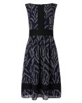 Phase Eight Delicia Embroidered Dress Navy Dresses