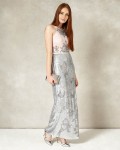 Phase Eight Cameo/Silver Dresses Edaline Full Length Dress | jacquesvertdressuk.com
