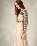 Electra Full Length Dress | Champagne  | Phase Eight