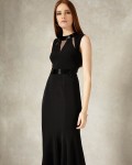 Emelda Full Length Dress | Black  | Phase Eight