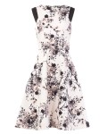Phase Eight Eugenia Floral Dress Mauve Chalk Dresses
