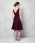Marti Chiffon Dress | Grape  | Phase Eight