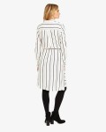 Naia Stripe Shirt Dress | Ivory/Black  | Phase Eight