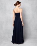 Paola Beaded Full Length Dress | Navy  | Phase Eight