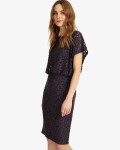 Phase Eight Charcoal Dresses Sandra Spot Burnout Dress | jacquesvertdressuk.com