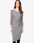 Phase Eight Grey Marl Dresses Zoya Zip Side Dress | jacquesvertdressuk.com