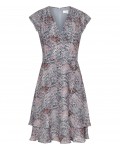 Reiss Angelika Grey Blue/pink Printed Day Dress 29809722,Reiss PRINTED DAY DRESSES
