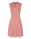 Reiss Beauvoir Deep Blush Twist-Neck Dress 29714866,Reiss TWIST-NECK DRESSES
