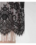 Reiss Eleonora Black Lace And Fringe Dress