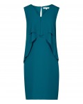 Reiss Elly Blue Enamel Waterfall-Front Dress 29906731,Reiss WATERFALL-FRONT DRESSES