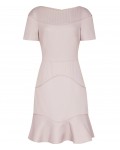 Reiss Hazel Ash Textured Fit And Flare Dress 29907222,Reiss TEXTURED FIT AND FLARE DRESSES