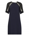 Reiss Karlotta Lux Navy/black Lace Detail Dress 29609630,Reiss LACE DETAIL DRESSES